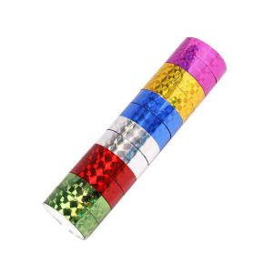 12 st/förp holografisk tejp för dekoration och scrapbooking