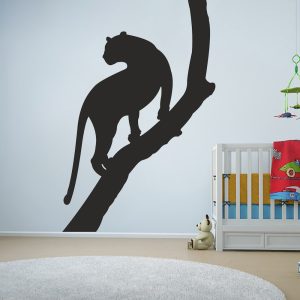 Panter på ett träd vägg klistermärke