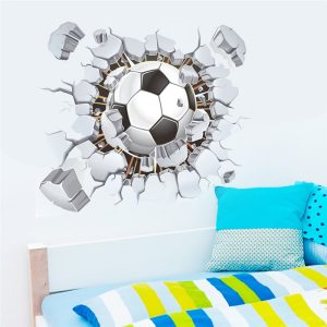 3D Fotboll vinyl vägg klistermärken