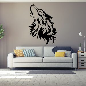Ylande varg vinyl vägg klistermärke