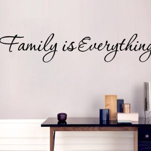 “Family is Everything” vinyl vägg klistermärken