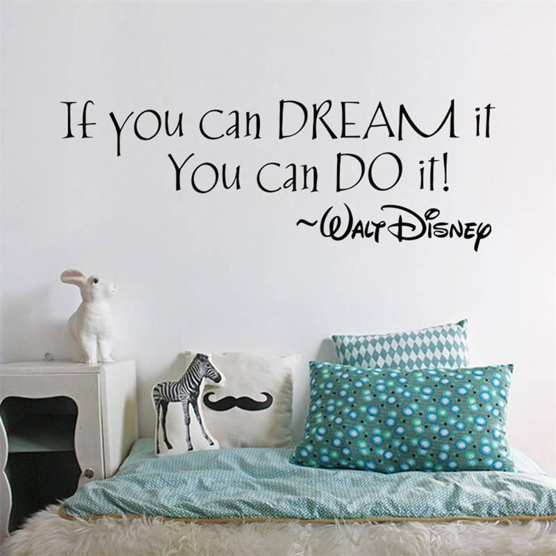 “If you can dream it you can do it” vinyl vägg klistermärken