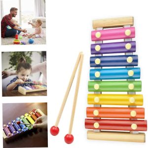 Xylofon i trä och metall Montessori