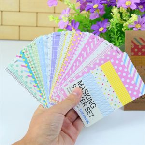 27 st Pastell  maskeringstejp klistermärken