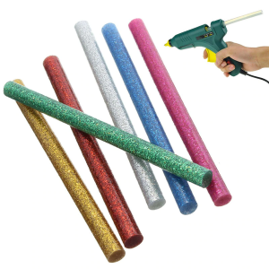 10 st/förp Glitter Limstift för elektrisk limpistol mini 20W