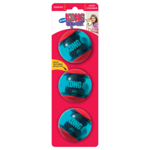 KONG Squeezz Action Ball Med (3pk)