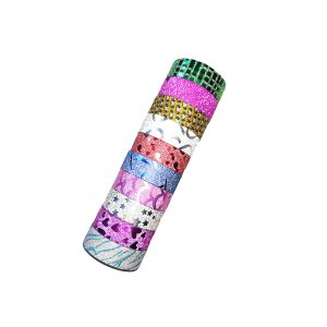 10 st/förp washitejp glitter tejp för dekoration och scrapbooking